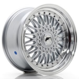 JR Wheels JR9 17x8,5 ET35 5x112/120 Silver w/ Machined Lip+Silver Rivets