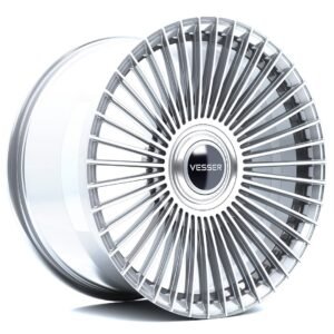 Vesser VSR9 22x10 ET25-60 BLANK Silver Machined Face